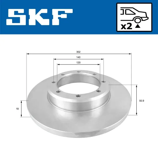 Bremsscheibe SKF VKBD 91136 S2 Bild Bremsscheibe SKF VKBD 91136 S2