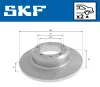 Bremsscheibe Hinterachse SKF VKBD 91159 S2 Bild Bremsscheibe Hinterachse SKF VKBD 91159 S2