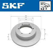 Bremsscheibe SKF VKBD 91285 S2