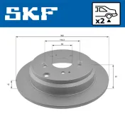 Bremsscheibe Hinterachse SKF VKBD 91294 S2