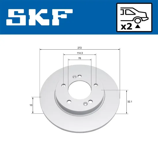 Bremsscheibe SKF VKBD 91320 S2 Bild Bremsscheibe SKF VKBD 91320 S2