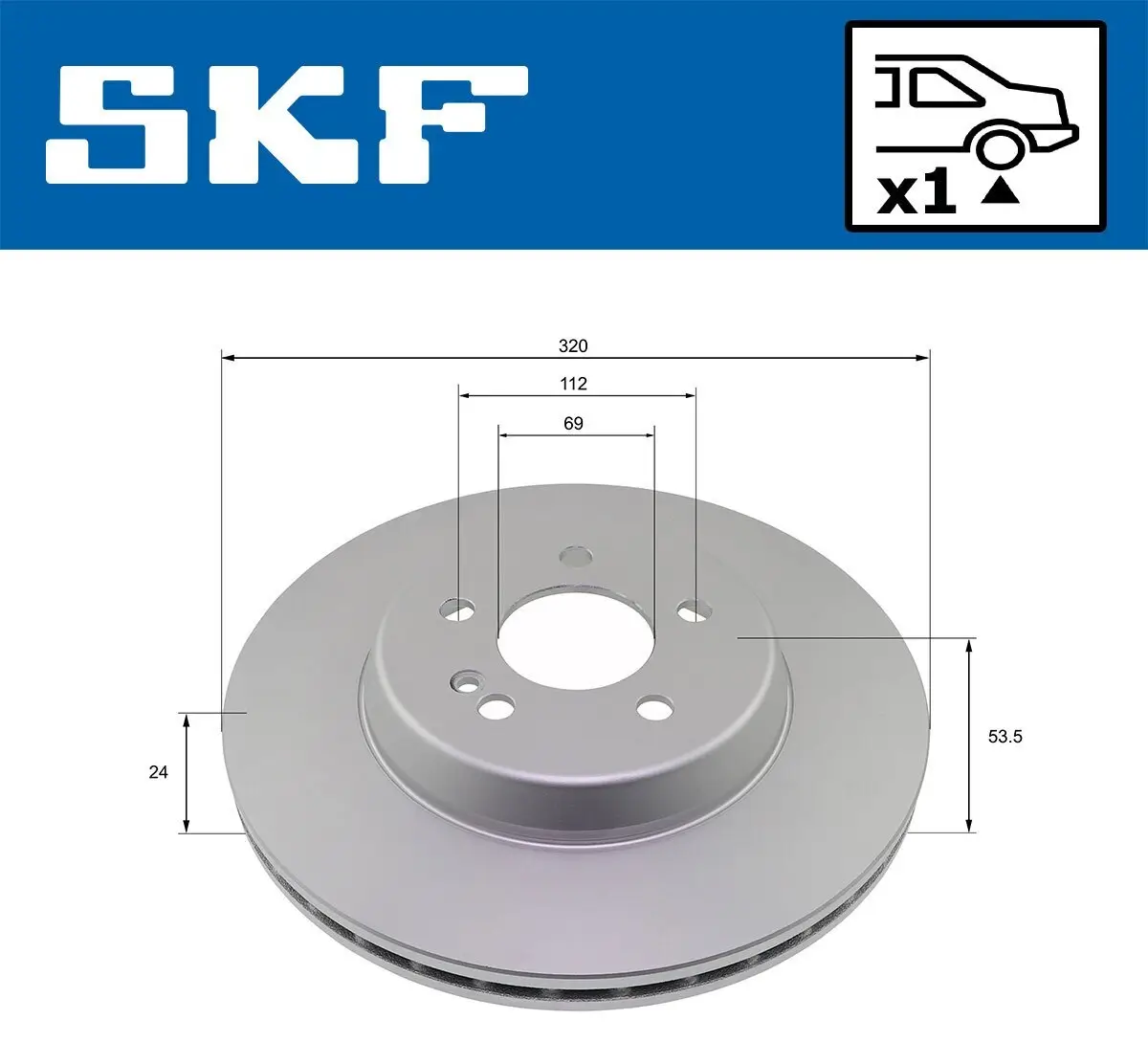 Bremsscheibe SKF VKBD 91332 V1 Bild Bremsscheibe SKF VKBD 91332 V1