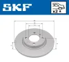 Bremsscheibe Hinterachse SKF VKBD 91378 S2