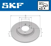Bremsscheibe Hinterachse SKF VKBD 91378 S2