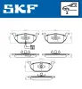 Bremsbelagsatz, Scheibenbremse SKF VKBP 80004 E Bild Bremsbelagsatz, Scheibenbremse SKF VKBP 80004 E