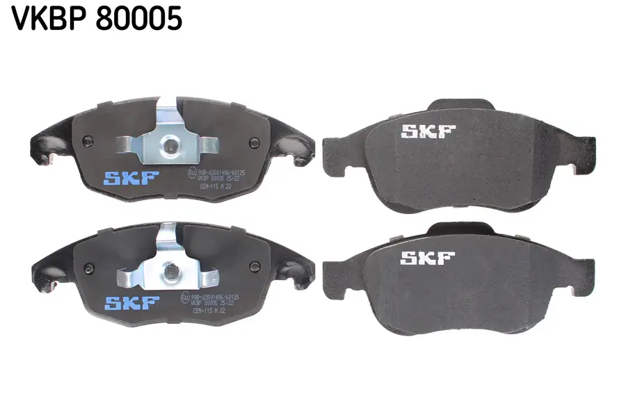 Bremsbelagsatz, Scheibenbremse Vorderachse SKF VKBP 80005