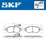 Bremsbelagsatz, Scheibenbremse SKF VKBP 80009 E Bild Bremsbelagsatz, Scheibenbremse SKF VKBP 80009 E