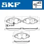 Bremsbelagsatz, Scheibenbremse SKF VKBP 80018 E Bild Bremsbelagsatz, Scheibenbremse SKF VKBP 80018 E