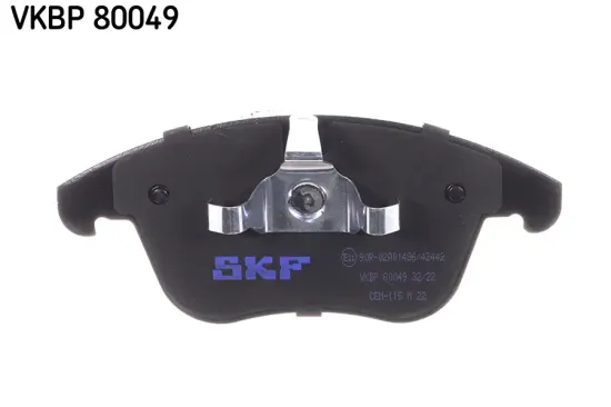 Bremsbelagsatz, Scheibenbremse Vorderachse SKF VKBP 80049 Bild Bremsbelagsatz, Scheibenbremse Vorderachse SKF VKBP 80049