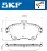 Bremsbelagsatz, Scheibenbremse SKF VKBP 80099 Bild Bremsbelagsatz, Scheibenbremse SKF VKBP 80099