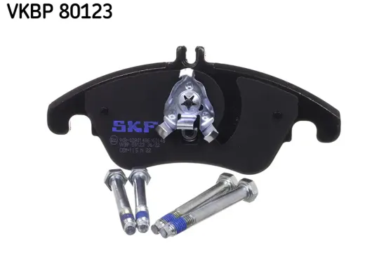 Bremsbelagsatz, Scheibenbremse Vorderachse SKF VKBP 80123 Bild Bremsbelagsatz, Scheibenbremse Vorderachse SKF VKBP 80123