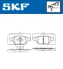 Bremsbelagsatz, Scheibenbremse SKF VKBP 80133 Bild Bremsbelagsatz, Scheibenbremse SKF VKBP 80133