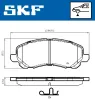 Bremsbelagsatz, Scheibenbremse SKF VKBP 80169 A Bild Bremsbelagsatz, Scheibenbremse SKF VKBP 80169 A