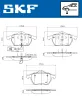 Bremsbelagsatz, Scheibenbremse SKF VKBP 80270 E Bild Bremsbelagsatz, Scheibenbremse SKF VKBP 80270 E