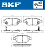 Bremsbelagsatz, Scheibenbremse Vorderachse SKF VKBP 80280 A Bild Bremsbelagsatz, Scheibenbremse Vorderachse SKF VKBP 80280 A