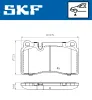 Bremsbelagsatz, Scheibenbremse SKF VKBP 80312 Bild Bremsbelagsatz, Scheibenbremse SKF VKBP 80312