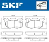 Bremsbelagsatz, Scheibenbremse SKF VKBP 80352 E Bild Bremsbelagsatz, Scheibenbremse SKF VKBP 80352 E