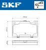 Bremsbelagsatz, Scheibenbremse SKF VKBP 80388 Bild Bremsbelagsatz, Scheibenbremse SKF VKBP 80388