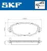 Bremsbelagsatz, Scheibenbremse SKF VKBP 80390 Bild Bremsbelagsatz, Scheibenbremse SKF VKBP 80390