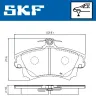 Bremsbelagsatz, Scheibenbremse SKF VKBP 80404 A Bild Bremsbelagsatz, Scheibenbremse SKF VKBP 80404 A