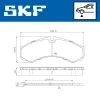 Bremsbelagsatz, Scheibenbremse SKF VKBP 80422 E Bild Bremsbelagsatz, Scheibenbremse SKF VKBP 80422 E