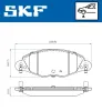 Bremsbelagsatz, Scheibenbremse SKF VKBP 80447 E Bild Bremsbelagsatz, Scheibenbremse SKF VKBP 80447 E