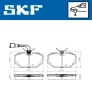 Bremsbelagsatz, Scheibenbremse SKF VKBP 80480 E Bild Bremsbelagsatz, Scheibenbremse SKF VKBP 80480 E