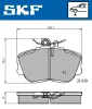 Bremsbelagsatz, Scheibenbremse SKF VKBP 80516 Bild Bremsbelagsatz, Scheibenbremse SKF VKBP 80516