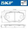 Bremsbelagsatz, Scheibenbremse Vorderachse SKF VKBP 80531 A Bild Bremsbelagsatz, Scheibenbremse Vorderachse SKF VKBP 80531 A