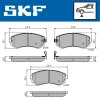 Bremsbelagsatz, Scheibenbremse SKF VKBP 80535 A Bild Bremsbelagsatz, Scheibenbremse SKF VKBP 80535 A