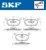 Bremsbelagsatz, Scheibenbremse Vorderachse SKF VKBP 80541 Bild Bremsbelagsatz, Scheibenbremse Vorderachse SKF VKBP 80541