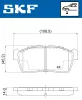 Bremsbelagsatz, Scheibenbremse SKF VKBP 80542 Bild Bremsbelagsatz, Scheibenbremse SKF VKBP 80542