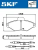 Bremsbelagsatz, Scheibenbremse SKF VKBP 80601 E Bild Bremsbelagsatz, Scheibenbremse SKF VKBP 80601 E