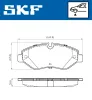 Bremsbelagsatz, Scheibenbremse SKF VKBP 80633 E Bild Bremsbelagsatz, Scheibenbremse SKF VKBP 80633 E