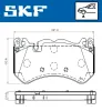 Bremsbelagsatz, Scheibenbremse SKF VKBP 80643 E Bild Bremsbelagsatz, Scheibenbremse SKF VKBP 80643 E