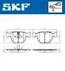 Bremsbelagsatz, Scheibenbremse Vorderachse SKF VKBP 80656 Bild Bremsbelagsatz, Scheibenbremse Vorderachse SKF VKBP 80656