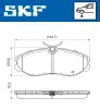 Bremsbelagsatz, Scheibenbremse SKF VKBP 80717 Bild Bremsbelagsatz, Scheibenbremse SKF VKBP 80717