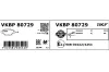 Bremsbelagsatz, Scheibenbremse Vorderachse SKF VKBP 80729 Bild Bremsbelagsatz, Scheibenbremse Vorderachse SKF VKBP 80729