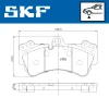 Bremsbelagsatz, Scheibenbremse Vorderachse SKF VKBP 80952 Bild Bremsbelagsatz, Scheibenbremse Vorderachse SKF VKBP 80952