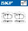 Bremsbelagsatz, Scheibenbremse SKF VKBP 81033 E Bild Bremsbelagsatz, Scheibenbremse SKF VKBP 81033 E