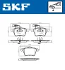 Bremsbelagsatz, Scheibenbremse Vorderachse SKF VKBP 81036 E Bild Bremsbelagsatz, Scheibenbremse Vorderachse SKF VKBP 81036 E
