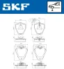 Bremsbelagsatz, Scheibenbremse SKF VKBP 81063 E Bild Bremsbelagsatz, Scheibenbremse SKF VKBP 81063 E