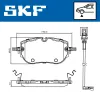 Bremsbelagsatz, Scheibenbremse Vorderachse SKF VKBP 81406 E Bild Bremsbelagsatz, Scheibenbremse Vorderachse SKF VKBP 81406 E