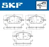 Bremsbelagsatz, Scheibenbremse Vorderachse SKF VKBP 81456 Bild Bremsbelagsatz, Scheibenbremse Vorderachse SKF VKBP 81456