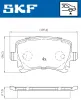 Bremsbelagsatz, Scheibenbremse SKF VKBP 90014 Bild Bremsbelagsatz, Scheibenbremse SKF VKBP 90014