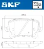 Bremsbelagsatz, Scheibenbremse SKF VKBP 90023 Bild Bremsbelagsatz, Scheibenbremse SKF VKBP 90023