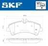 Bremsbelagsatz, Scheibenbremse SKF VKBP 90149 Bild Bremsbelagsatz, Scheibenbremse SKF VKBP 90149