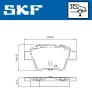 Bremsbelagsatz, Scheibenbremse SKF VKBP 90172 Bild Bremsbelagsatz, Scheibenbremse SKF VKBP 90172