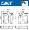 Bremsbelagsatz, Scheibenbremse SKF VKBP 90199 Bild Bremsbelagsatz, Scheibenbremse SKF VKBP 90199