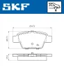 Bremsbelagsatz, Scheibenbremse SKF VKBP 90315 Bild Bremsbelagsatz, Scheibenbremse SKF VKBP 90315